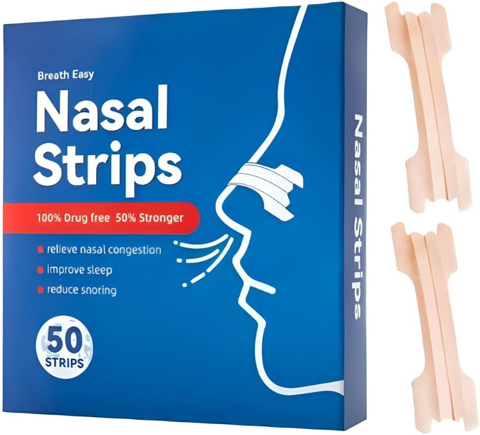 Nose Strips for Better Sleep - Pack of 50 Nasal Strips for Snoring Relief & Easy Breathing image number 6