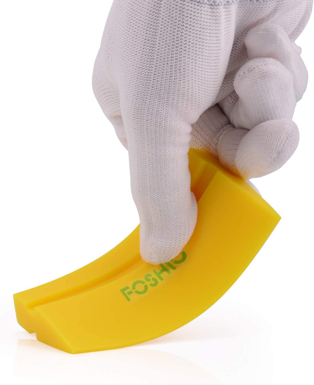 FOSHIO Mini Squeegee Window Film Tools,Rubber Squeegee Water Blade Decal Wrap Applicator Car Home Tint - Yellow image number 6