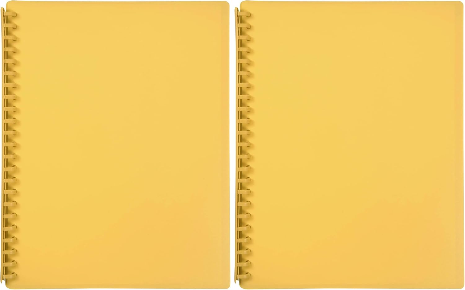 Marbig (R) Refillable 20 Pocket A4 Display Book Yellow image number 1