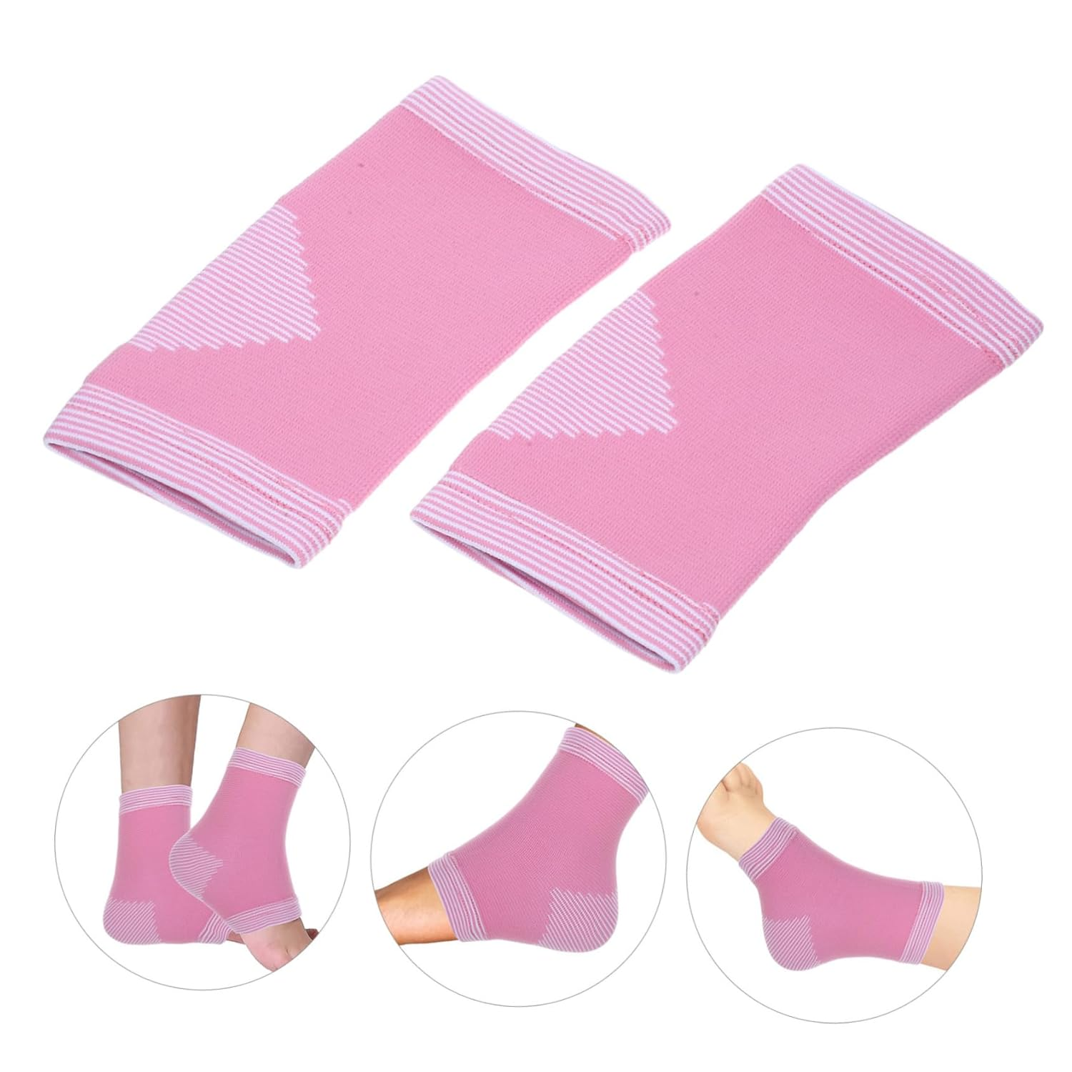 Ankle Support Braces Boys and Girls Ankle Braces for Sports Ankle Wraps Compression Child Ankle Socks - Pink image number 3