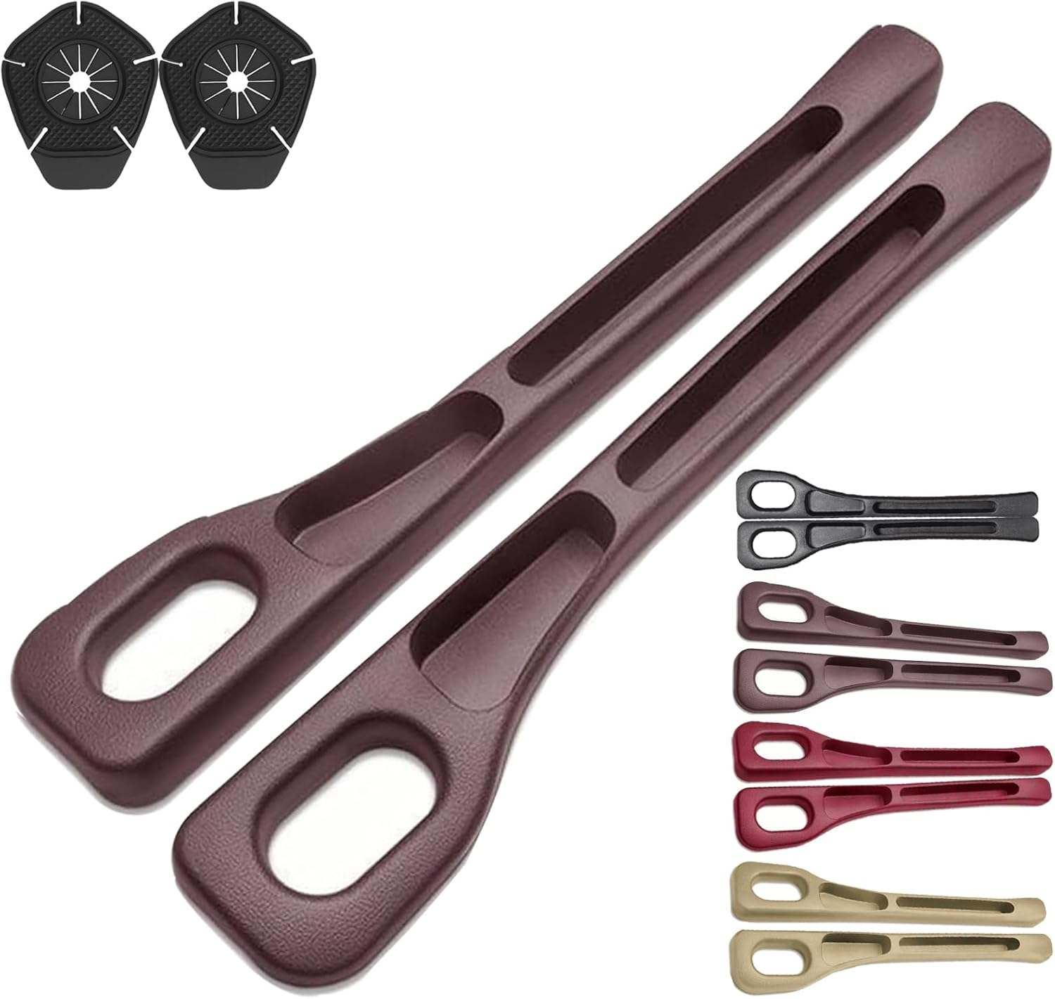 2Pcs Car Seat Gap Filler with Silicon Wipe Cover, 2025 Upgraded Car Seat Gap Organizer Storage Box,Fills the Gap between the Seat and Console, Suitable for Cars, SUV and Trucks,Beige