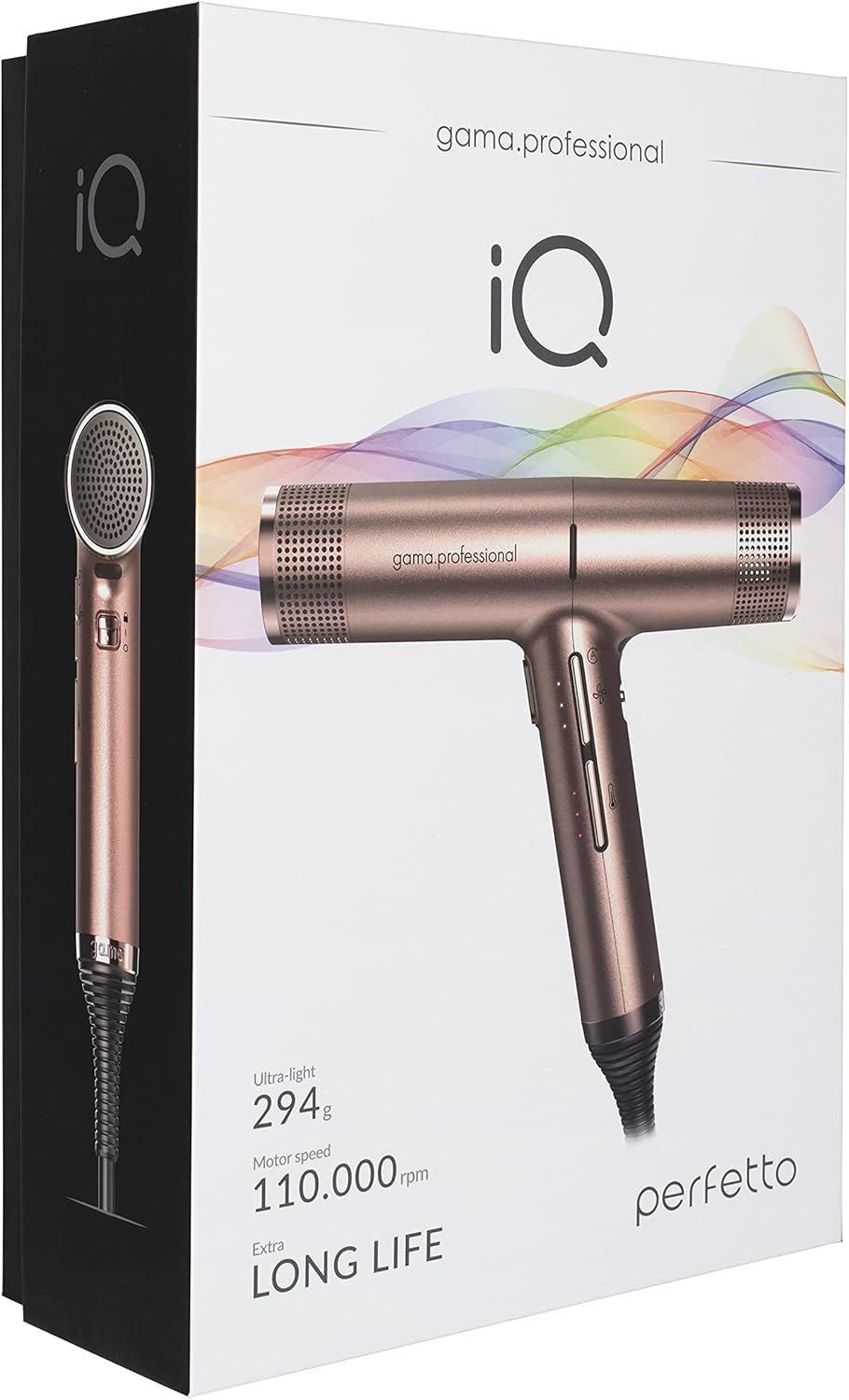 IQ Gama Professional IQ Perfetto Hair Dryer, Rose Gold - Silver image number 4