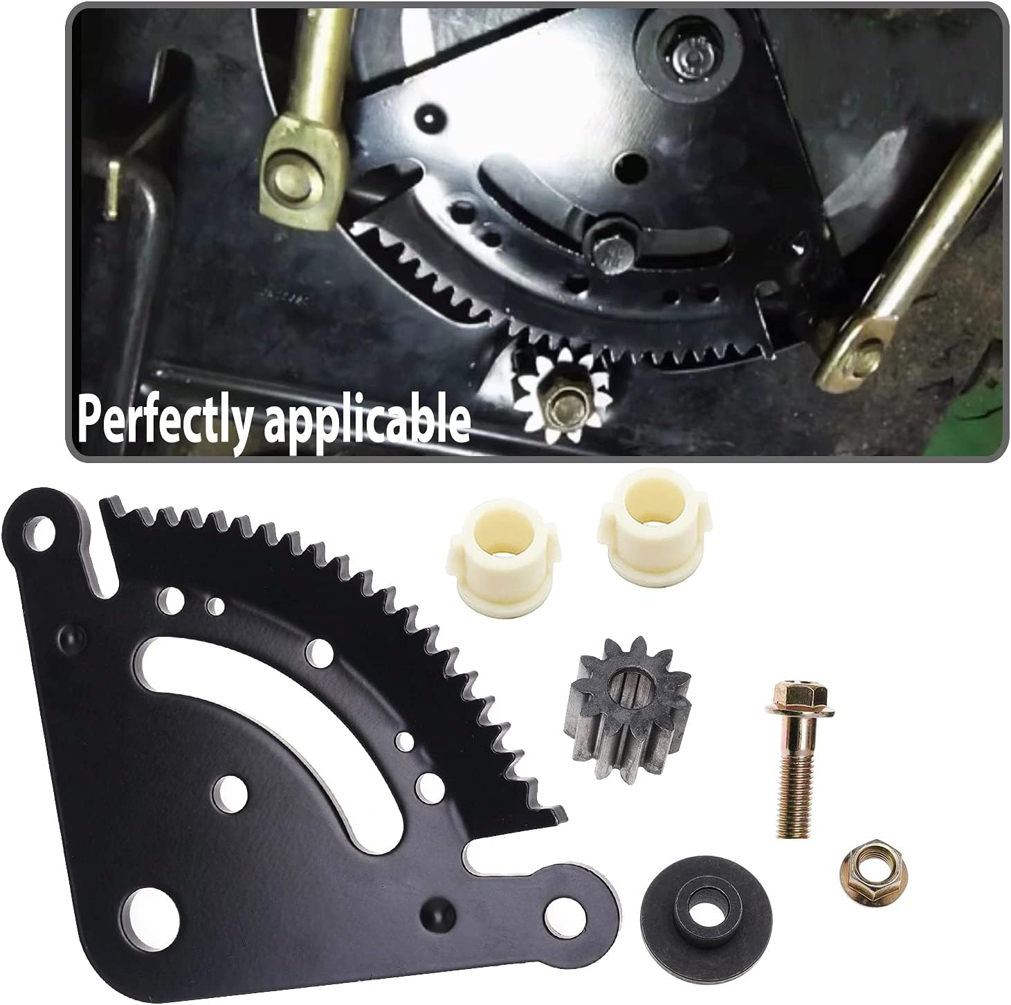 Steering Sector Pinion Gear Rebuild Kit Replacement for John Deere LA100 LA105 LA120 LA130 LA135 LA140 LA150 LA165, John Deere D Series Lawn Tractors Replaces# GX21924BLE, GX20053, GX20054, GX21994 image number 3