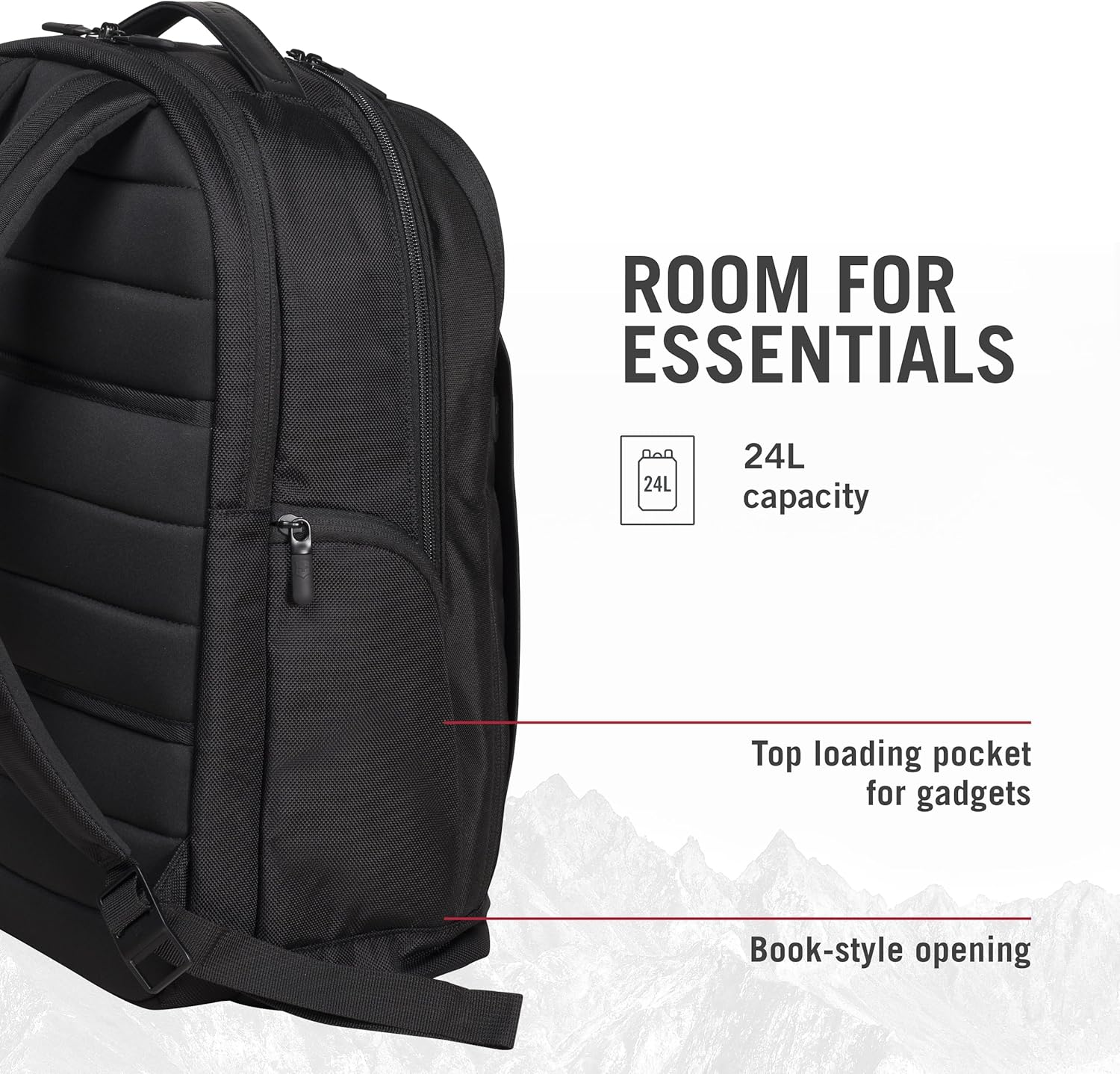 Victorinox 602154 Altmont Professional Essential 15" Laptop Backpack, Black image number 1