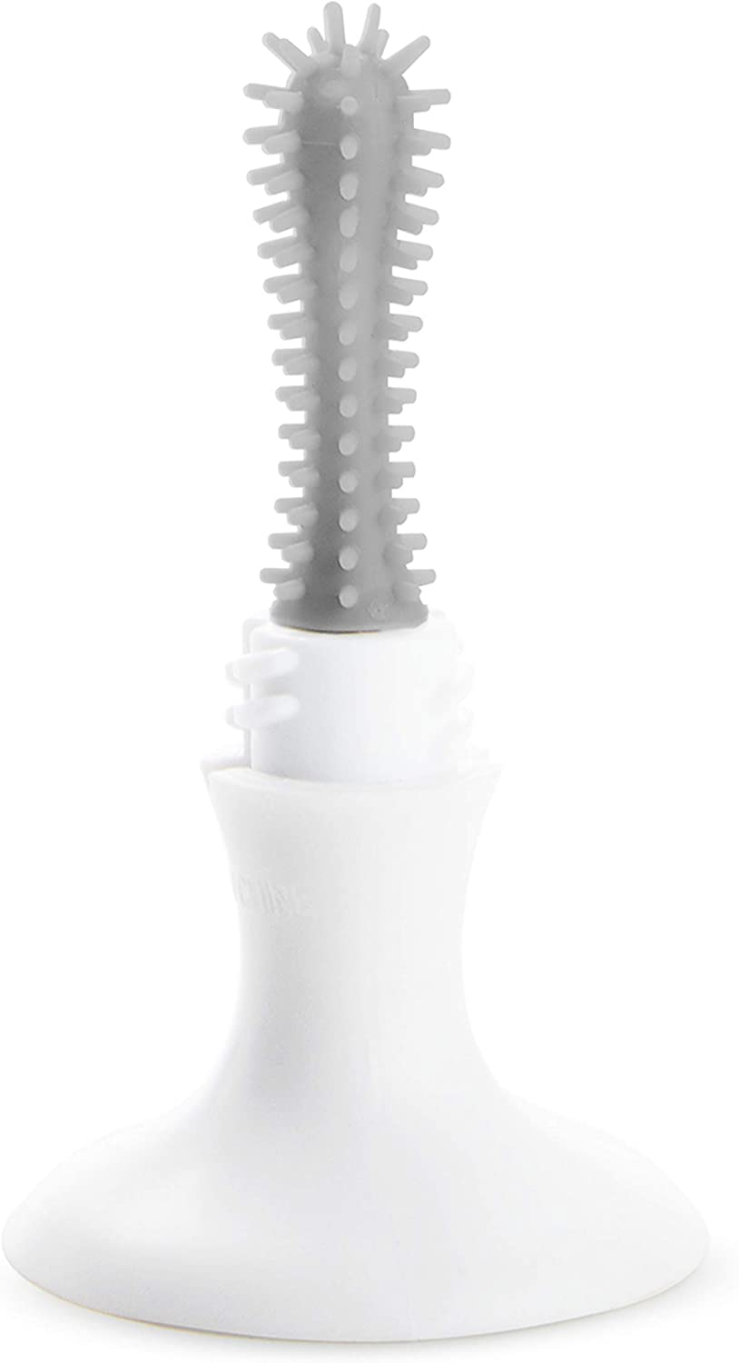 Munchkin Bristle Bottle Brush, Grey, 2 Pack image number 2