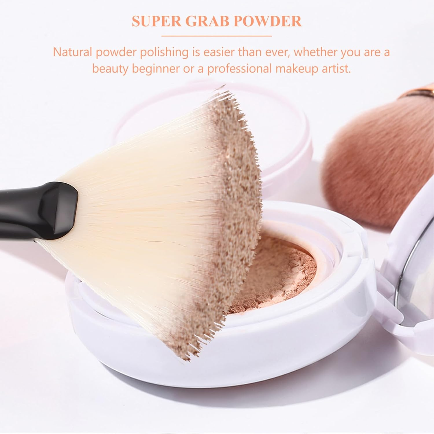 STAHAD 12Pcs Fan Shaped Facial Makeup Brushes Small Black Synthetic Bristles Face Beauty Tool for Mask Application and Skincare Suitable for Travel Use image number 4