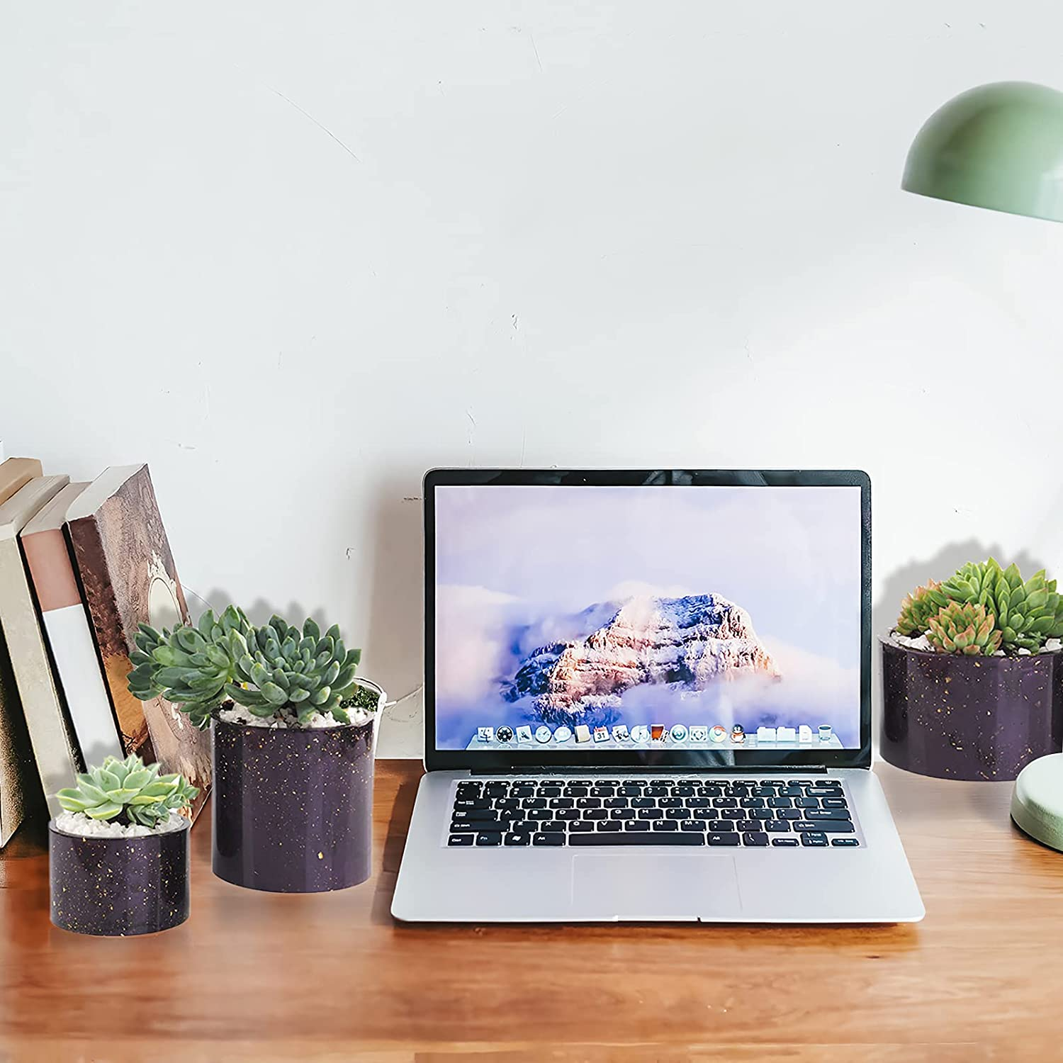 Round Pots Resin Molds,Plant Pots Molds, 3 Sizes Plant Pots Silicone Molds Succulent Plants Concrete Planter Vase Molds for DIY Gardening Pots Craft Home Decorations,3Pcs image number 2