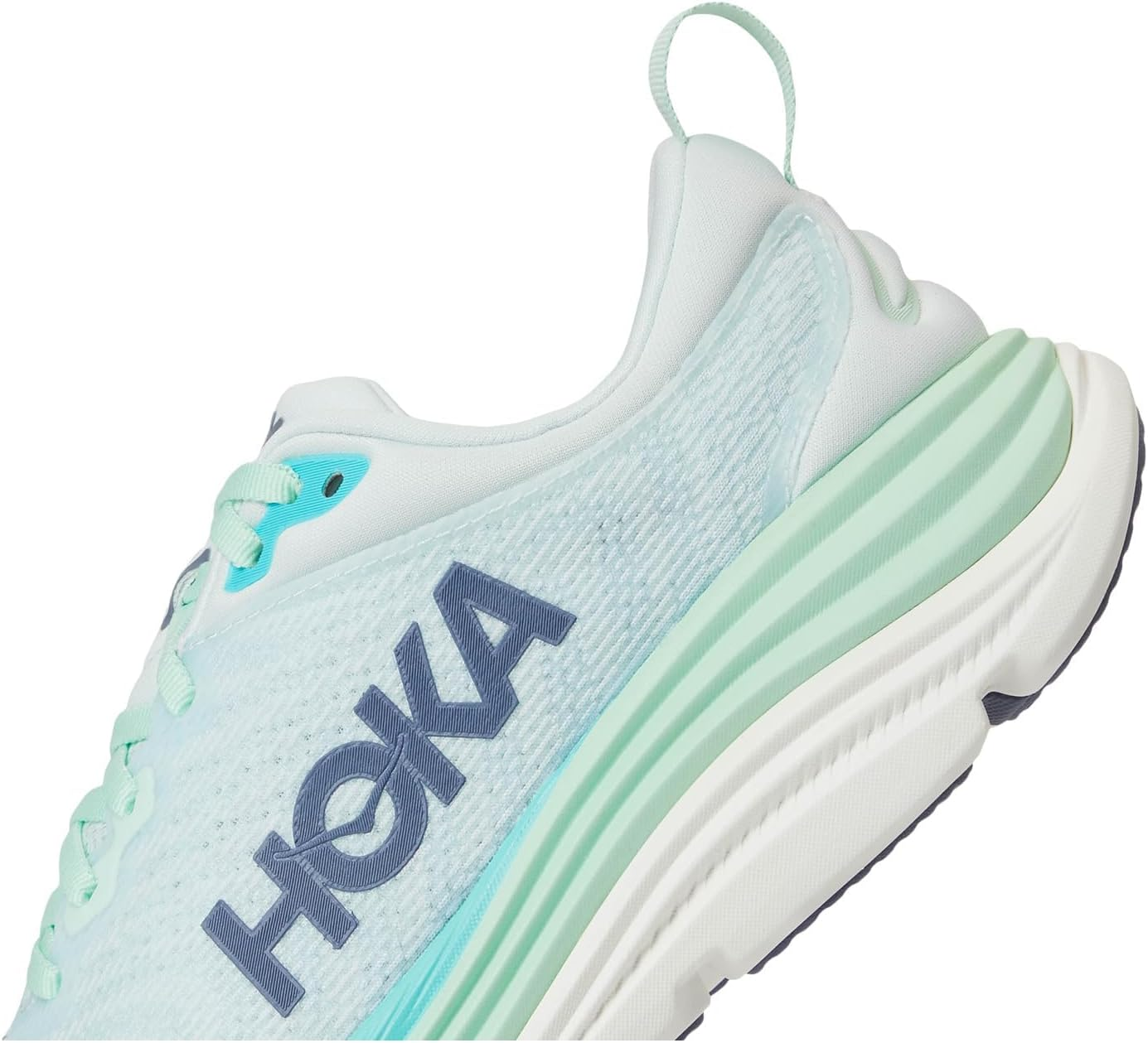 HOKA Women'S W Gaviota 5 Gymnastics Shoe, Airy Blue Sunlit Ocean, 43 1/3 EU, Airy Blue Sunlit Ocean, 43 1/3 EU image number 4