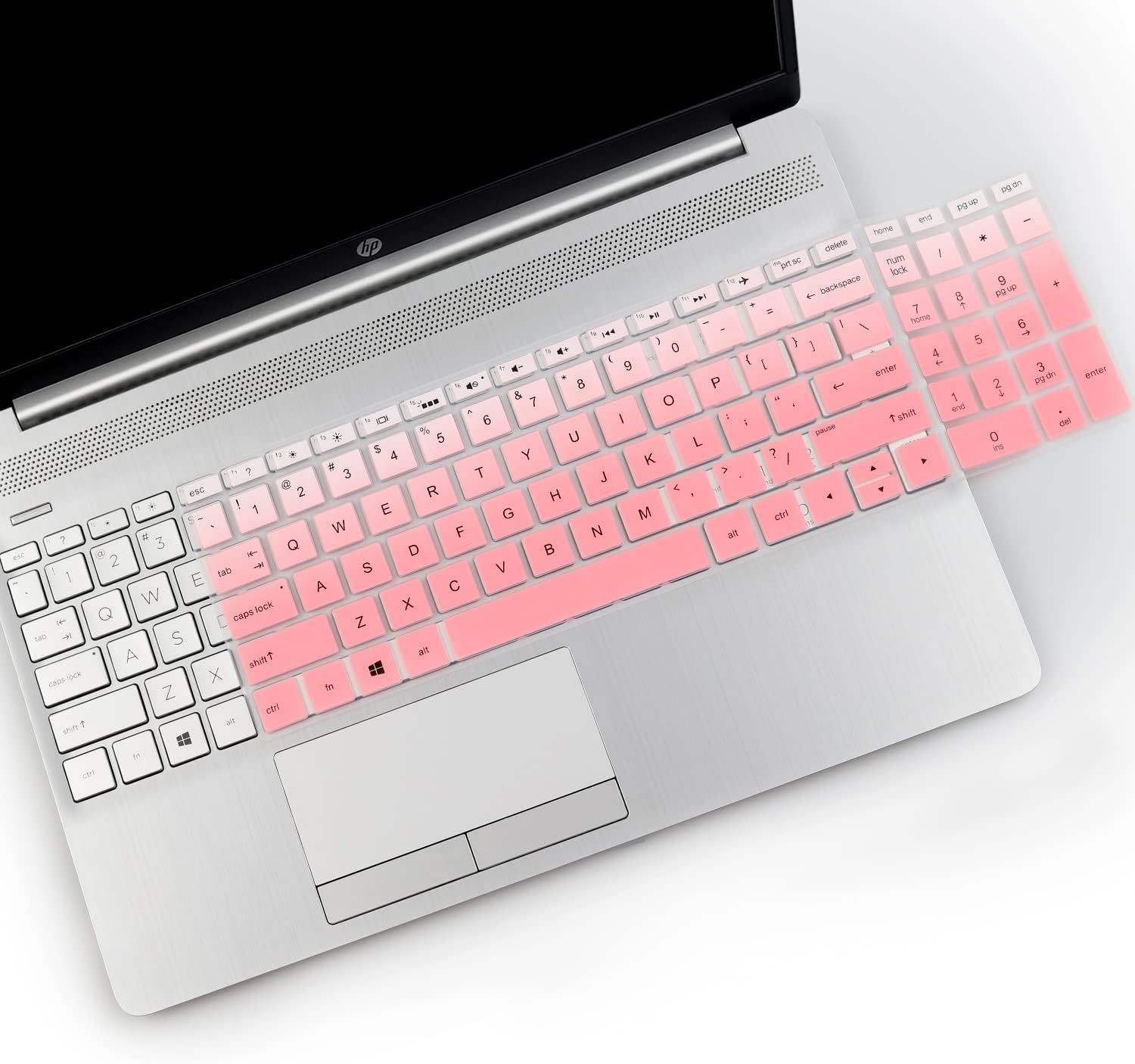 2Pcs I-Tensodo Keyboard Cover Skin for 15.6 HP Pavilion X360 15-BR075NR 15M-BP012DX BP011DX BP111DX BP112DX 15M-BQ021DX BQ121DX, 15-BS020NR 15-BS020WM 15-BS013DX 15-BW011DX, HP Envy 17M image number 4