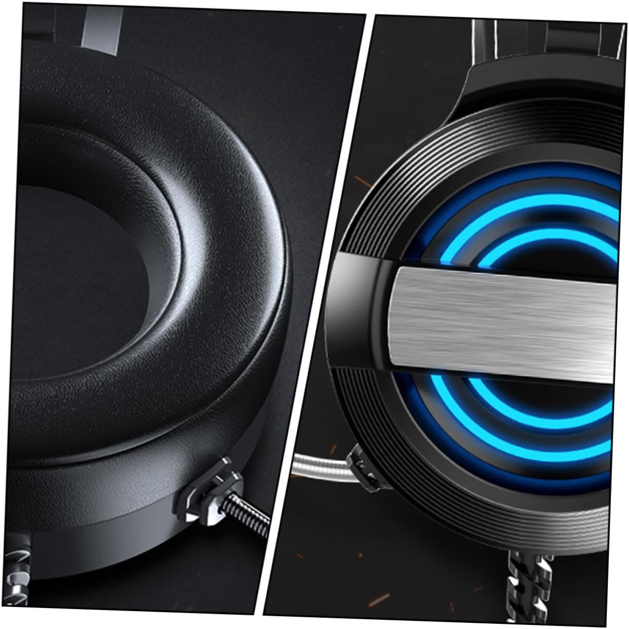 GARIOUANS Gaming Headphones Headset Computer Game Headset Microphone for Gaming Sessions image number 4