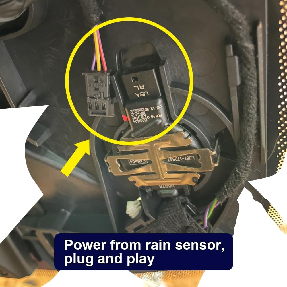 Fitcamx 2160P Front and Rear 1080P Dash Cam Suitable for Ford Mustang Mach-E GT Select Premium 2021-2025 (Right Hand Drive Car), OEM Look, Dual HD Video Wifi, G-Sensor, Loop Recording, 128GB Card image number 1