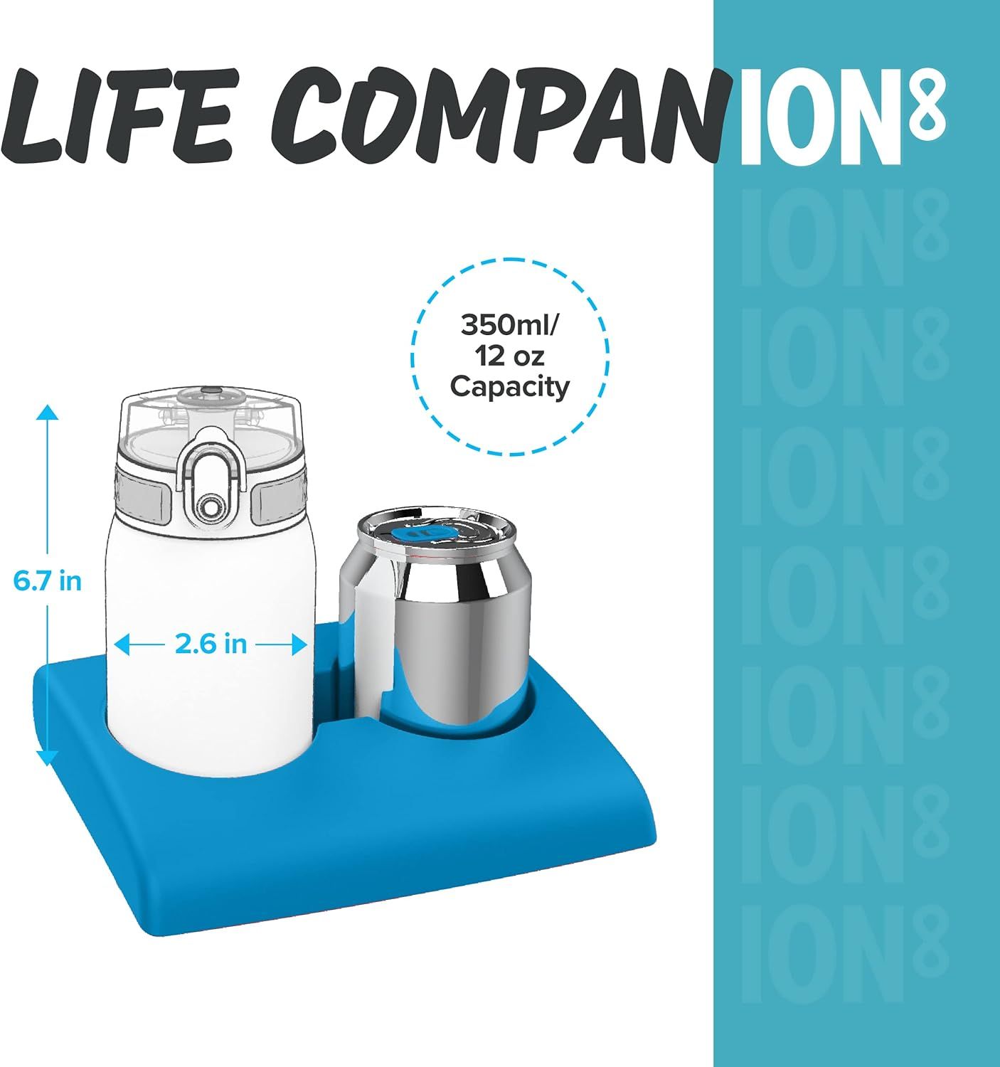 Ion8 Leak Proof Water Bottle, BPA Free, 750Ml (24Oz) - Green image number 4