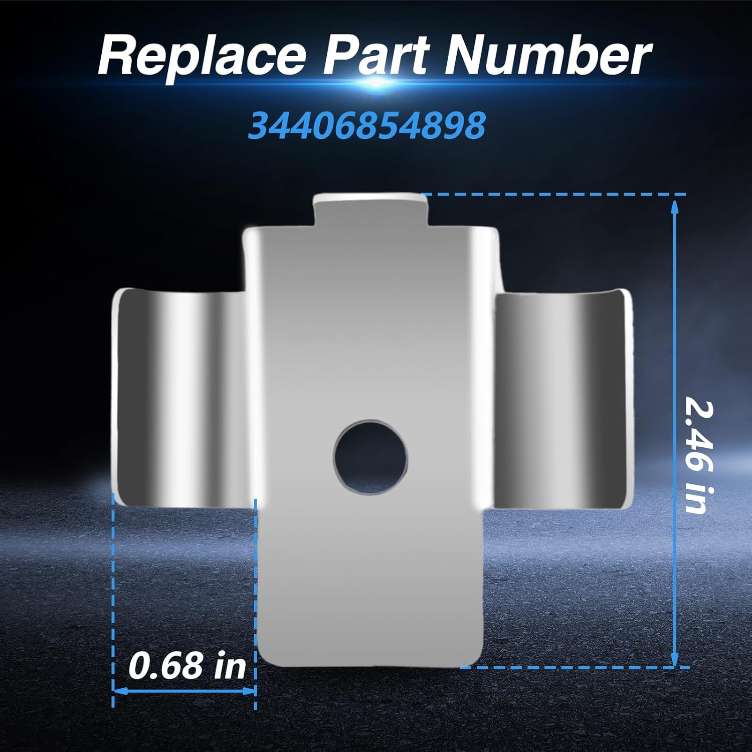 EVRBUL Upgraded Stainless Steel Parking Brake Cable Clip Retainer with Rubber Tubes Compatible with BMW 1 Series F20/F21, 2 Series F22/F23, 3 Series F30/F31, 4 Series F32/F33/F36 Replace#: 34406854898 image number 4