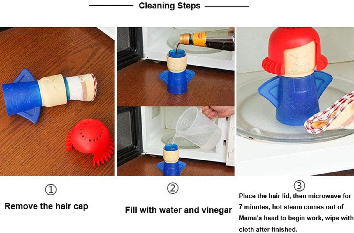 Microwave Cleaner Angry Mom with Fridge Odor Absorber Cool Mom image number 1