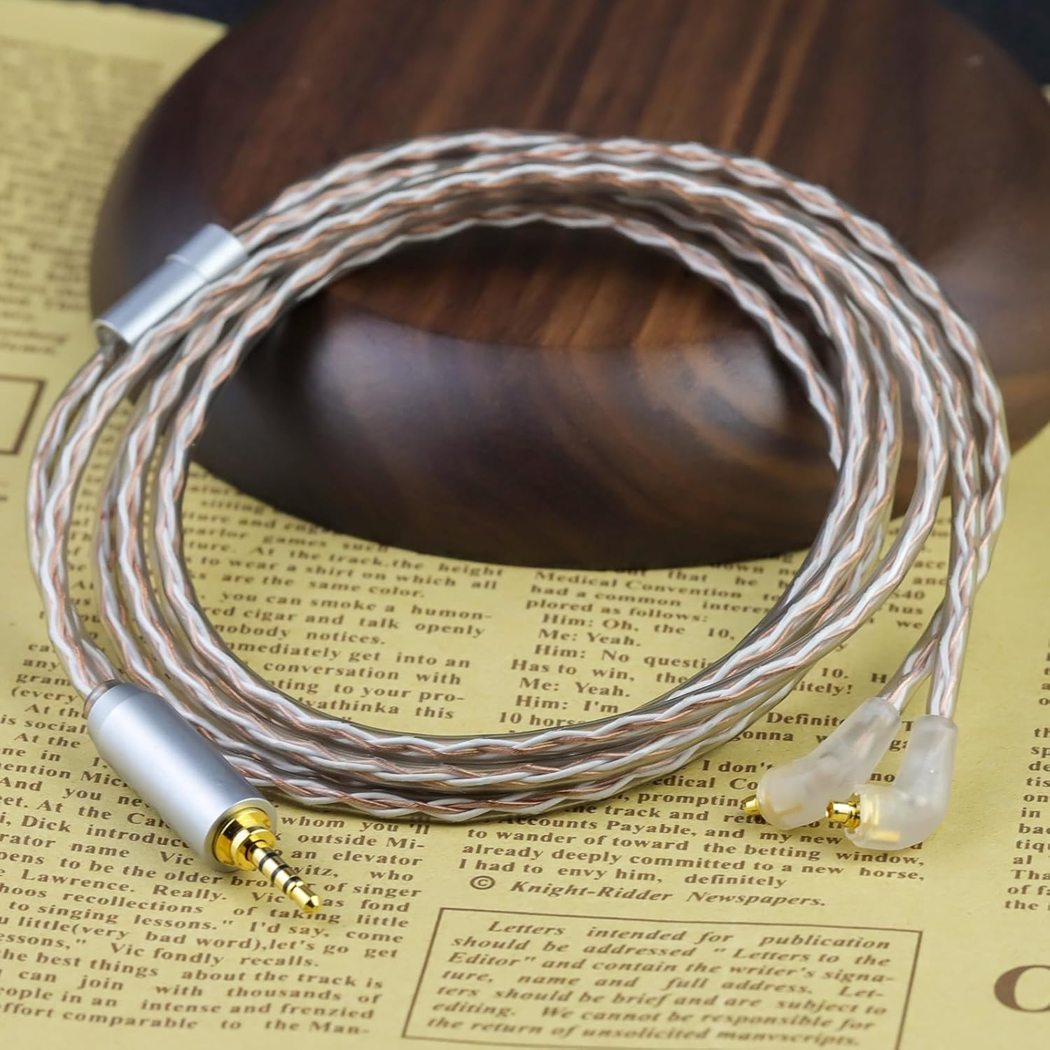 Okcsc ER4SR to 3.5MM Upgraded Replacement Cable for Etymotic Earphones Cable 4 Core for Etymotic ER4SR ER4XR ER3XR ER3SE ER2XR ER2SE LN008099 3.94FT image number 3