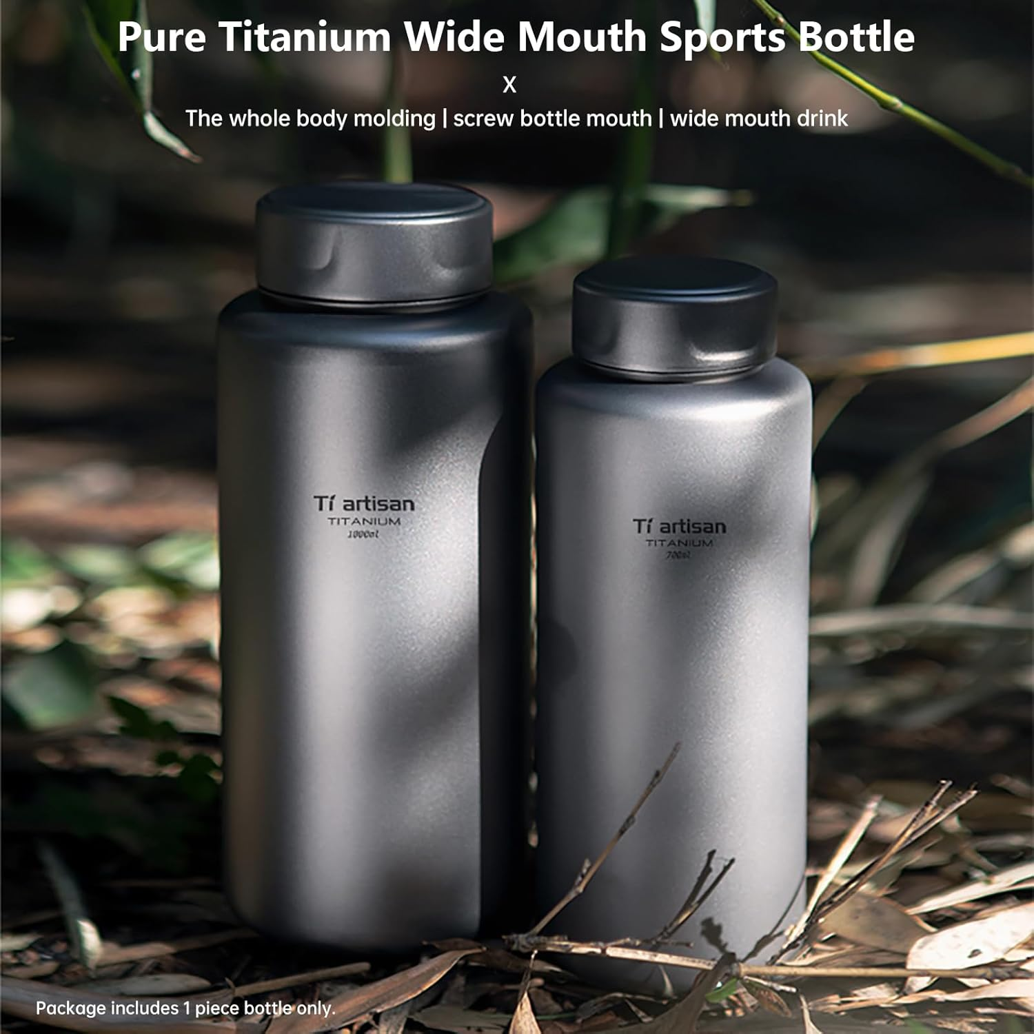 Ti Artisan Titanium Water Bottle Sport Bottle 1000Ml 34Oz/700Ml Ultralight Leakproof for Outdoor Camping Hiking (700Ml(23.67Fl Oz)) image number 5