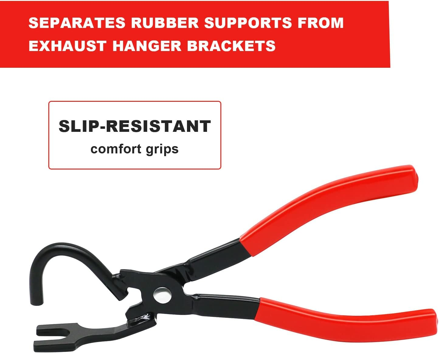 Exhaust Hanger Removal Tool-Exhaust Hanger and Rubber Bracket Separation Exhaust Pliers-Compatible with All Exhaust Rubber Hangers&hellip; image number 3