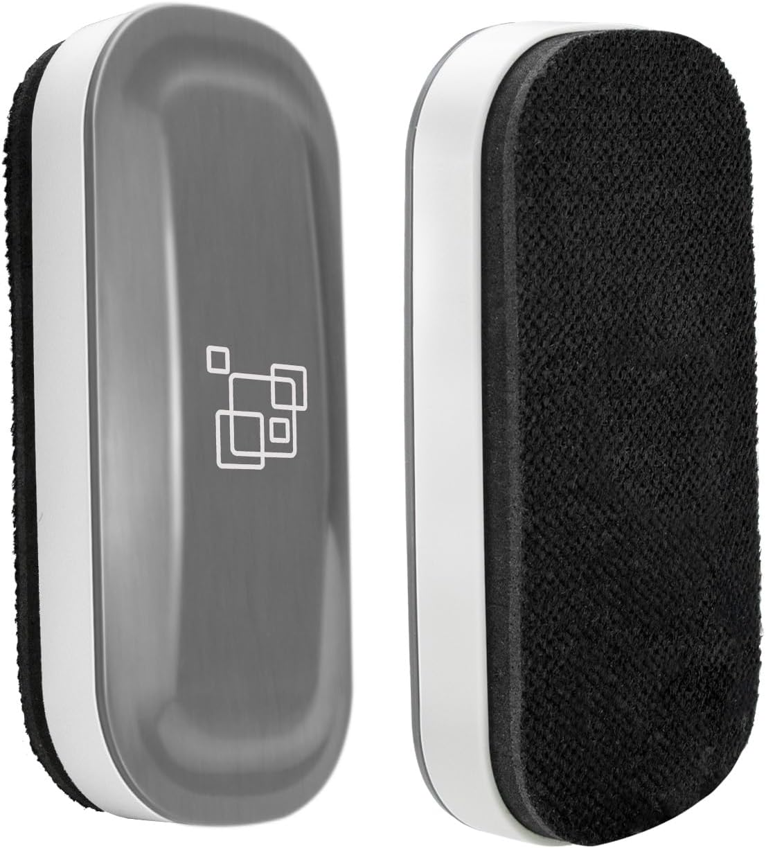 Maxtek Magnetic Dry Erase Eraser, 2 Pack, for Glass Board, Calendar, Whiteboard, Office and School Supplies (Pure White)