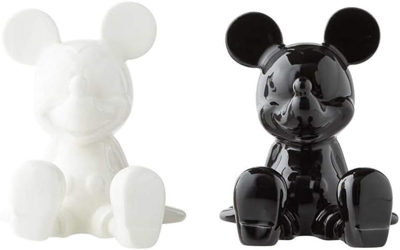 Disney Gifts Stoneware Black and White Mickey Salt and Pepper Shaker Set image number 2