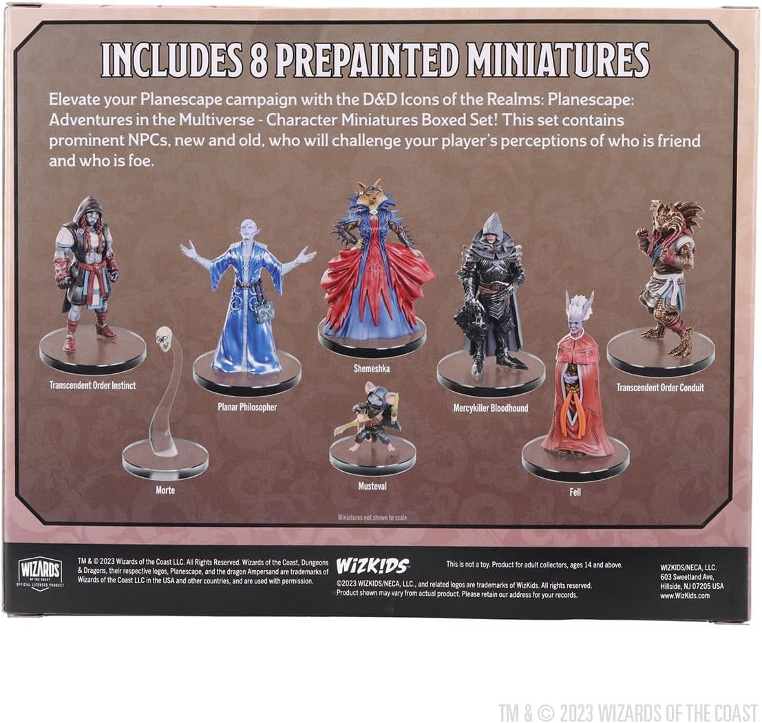 Wizkids Dungeons and Dragons Icons of the Realms: Planescape: Adventures in the Multiverse Character Miniatures Boxed Set image number 2