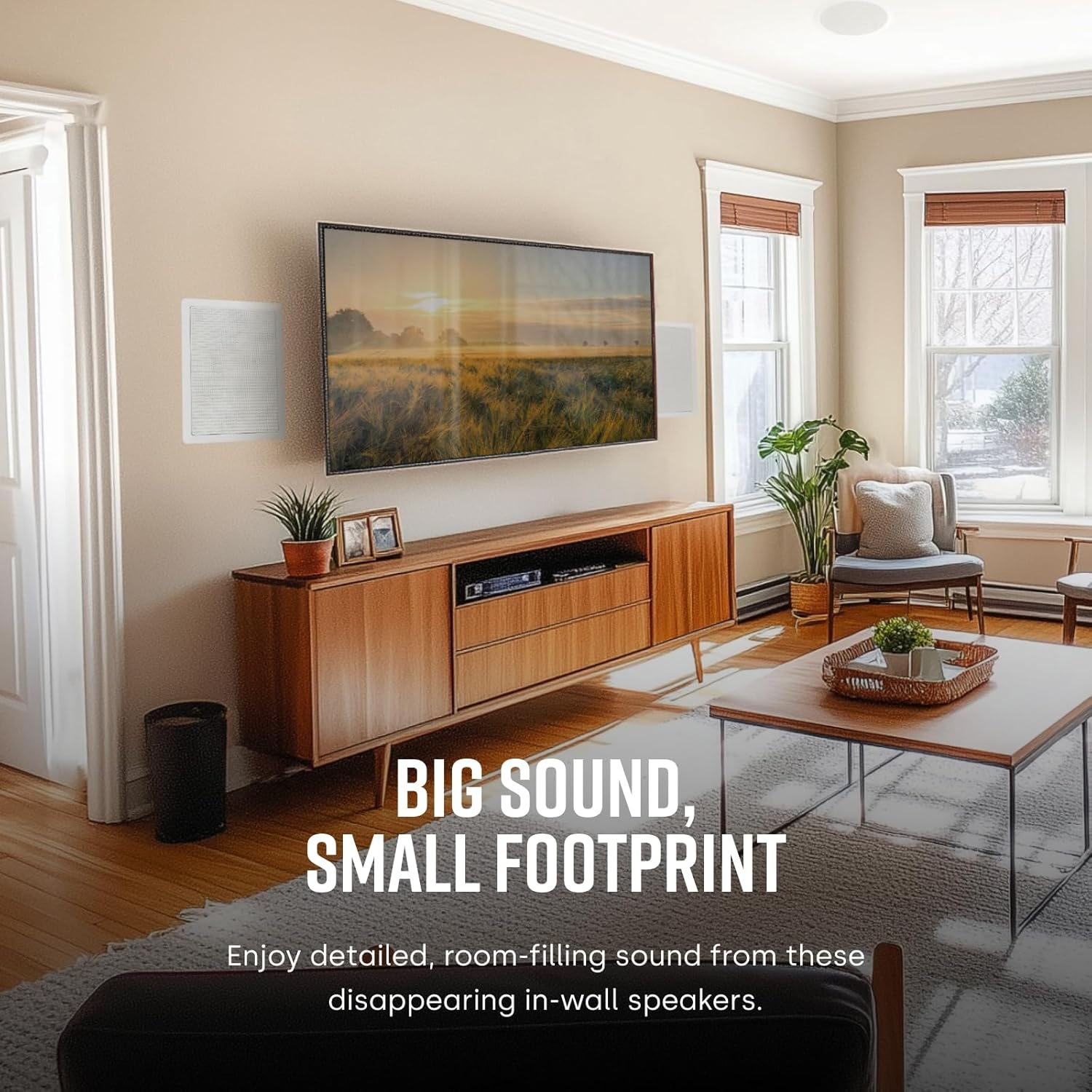 Polk Audio Rc85I 2-Way In-Wall Speakers (Pair, White) image number 2