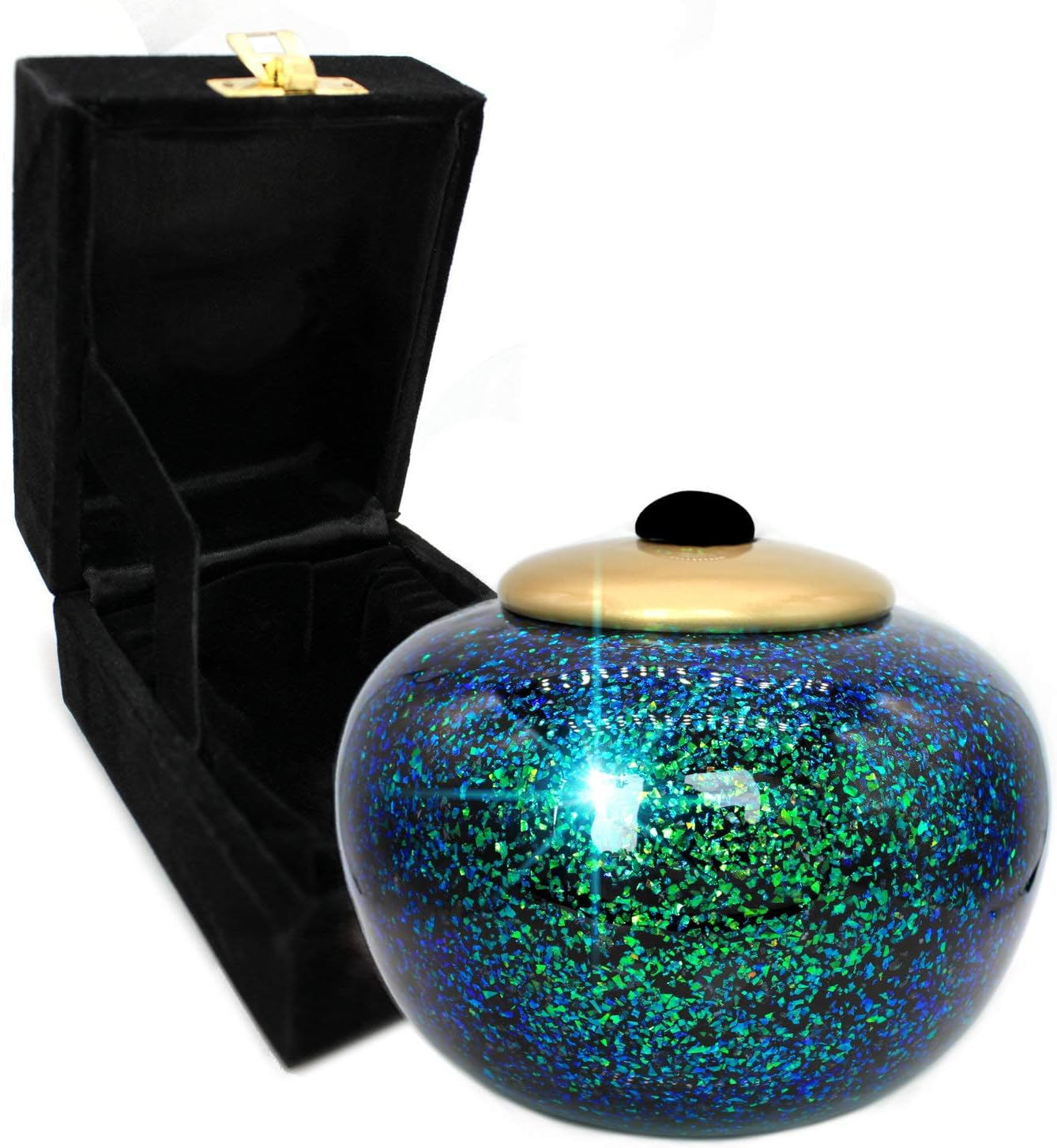 Sparkling Prismatic Cremation Urn for Ashes Adult Male - Beautifully Handcrafted Decorative Urns & Personalized Cremation Urn for Ashes for Women image number 3