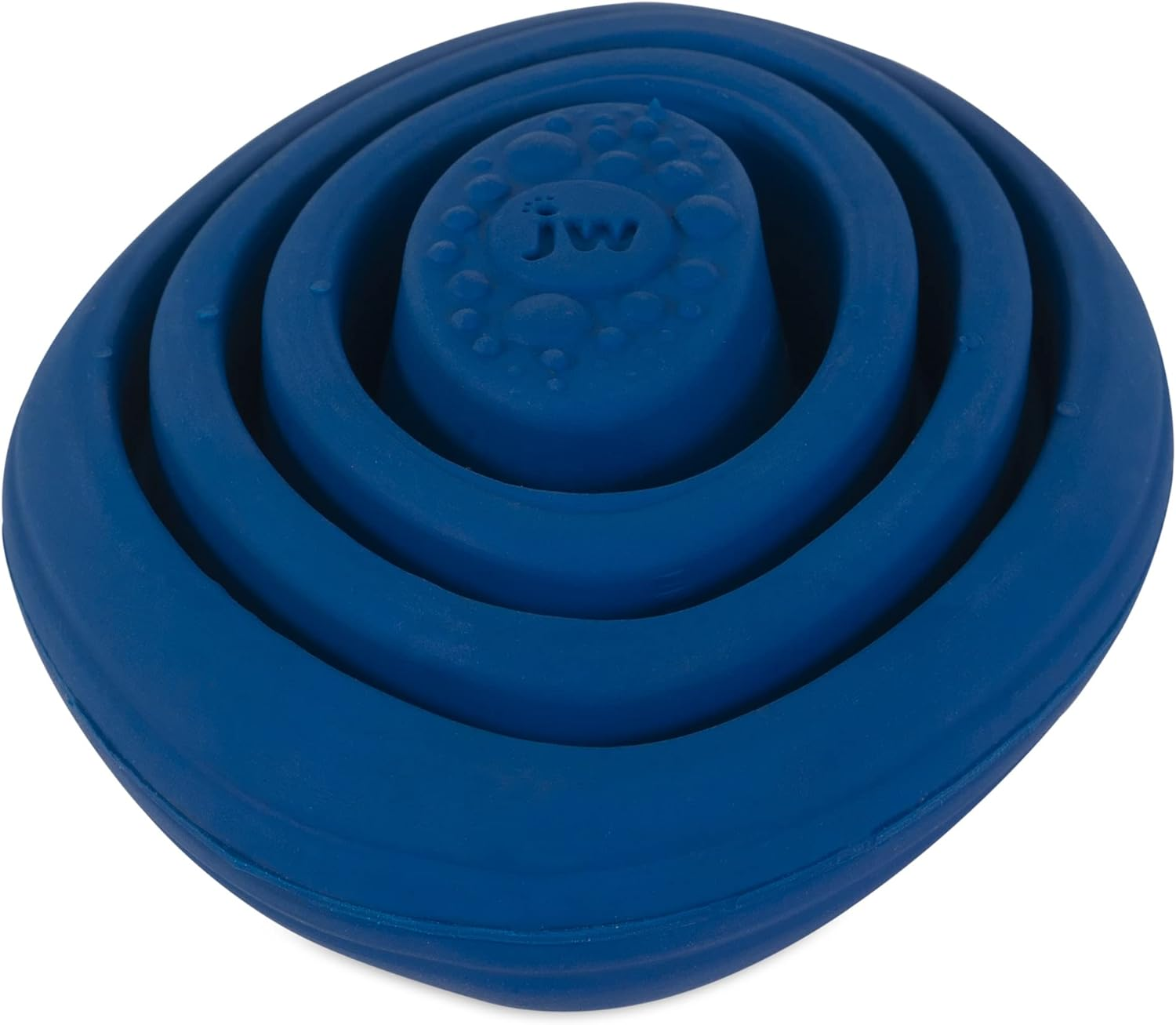JW Puddle Stone POP Small Dog and Puppy Teether Toy, BPA Free, Blue image number 4