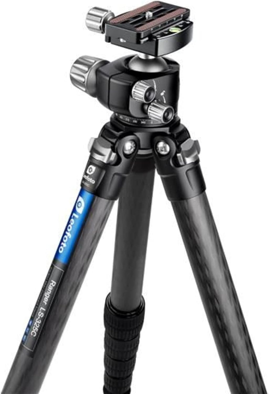 Leofoto LS-325C+LH-40 Travel Tripod Kit LH-40 Carbon Fiber CF 5 Section & 40Mm Low Profile Ball Head image number 3
