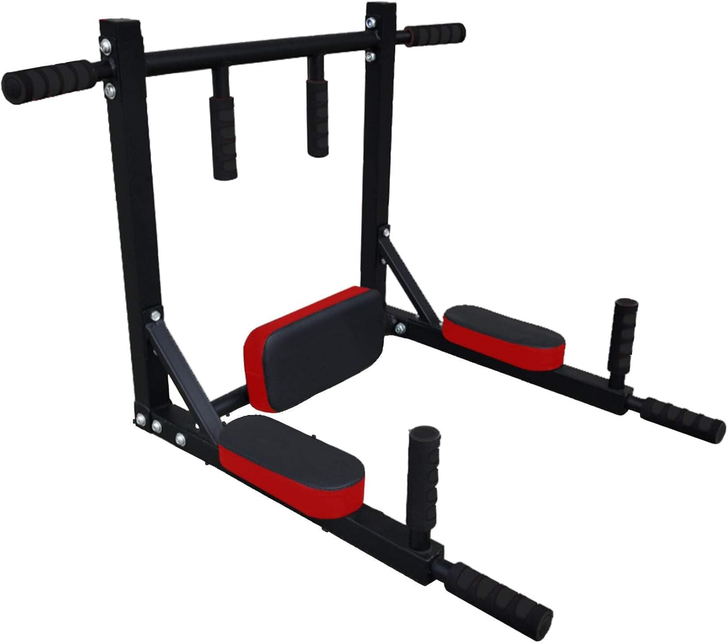 Fitness Master Chin up Bar Power Pull up Wall Mounted Gym Dip Station Equipment image number 3