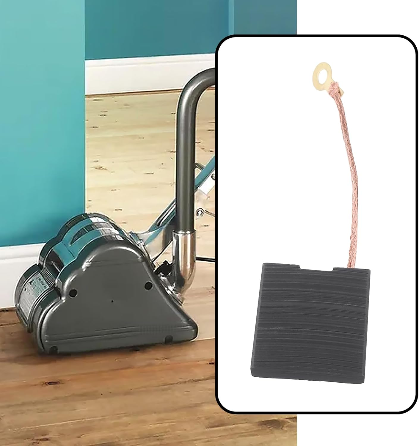 Be in Your Mind 2Pairs Carbon Brushes Compatible with Hiretech HT8 Drum Sander HT7 Disc Edger Compatible with HTC Floor Sander T28 image number 3