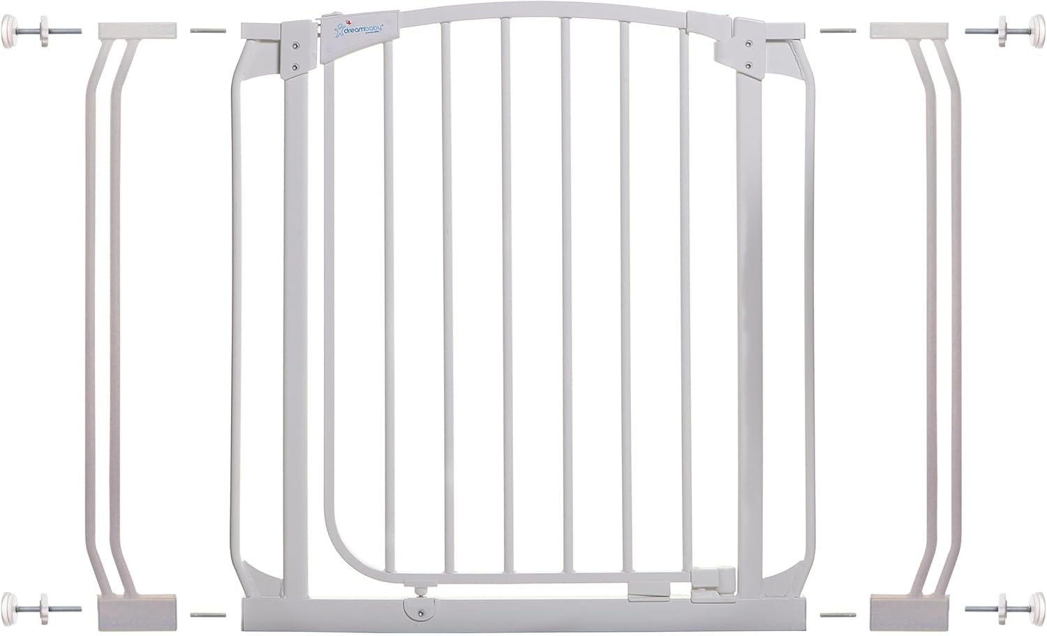 Dreambaby Chelsea Xtra-Tall Security Gate and Extension Set, White