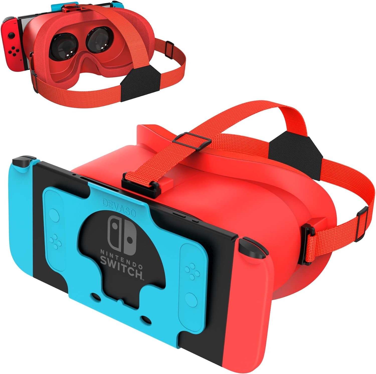MVPTGRS Upgraded VR Headset for Original Nintendo Switch & Switch OLED Model, Virtual Reality Glasses with Adjustable HD Lenses and Comfortable Head Strap, Labo VR Kit Accessories, Switch 3D Goggles image number 6
