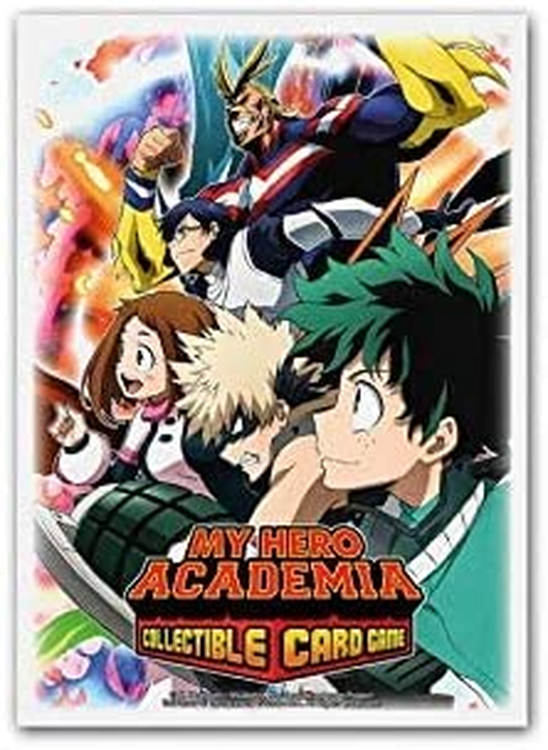 Jasco My Hero Academia Collectible Card Game plus Ultra Fight Card Sleeves | 100 Dragon Shield Art Sleeves | Card Game Holder | PVC and Acid-Free | Designed for Use with TCG and LCG Games | Made