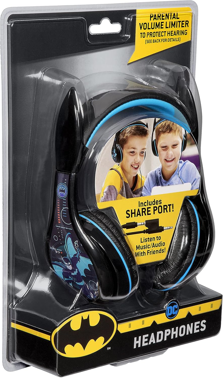 Batman RI-140BM.EXV0 Batman Headphones on Ear with Safety Volumelimiter (Black) image number 5