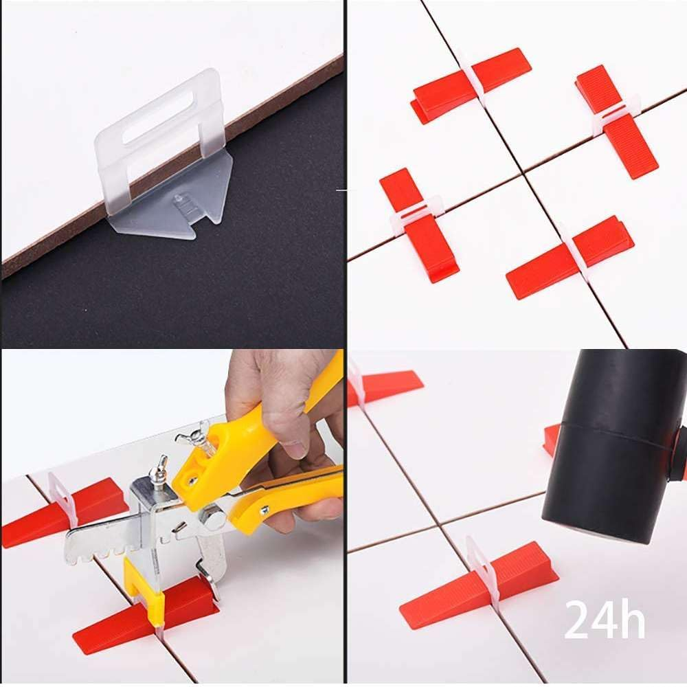 800 Pcs 1.5Mm Tile Leveling System Clips Levelling Spacer Tiling Tool Floor Wall image number 3