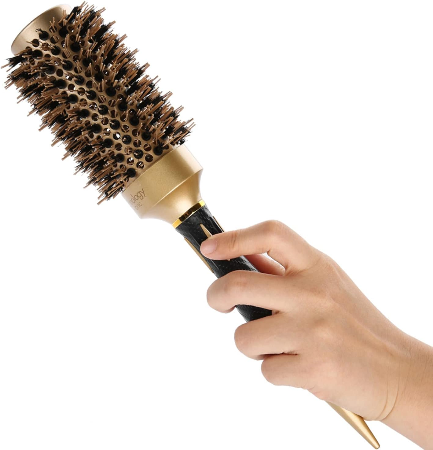 Antistatic Anion round Hair Brush with Ceramic Plate Design for Salon and Home Use, round Brush for Blow Drying (A1813-43) image number 6