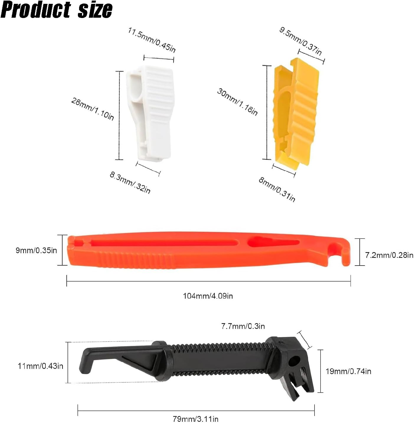 Wzenclave 8Pcs Fuse Puller Pliers Mini Fuse Extractor Pullers Mini Plastic Car Motorcycle Fuse Clip Removal Clip Replacement Tool Universal Automotive Car Puller Insertion and Removal Device image number 6