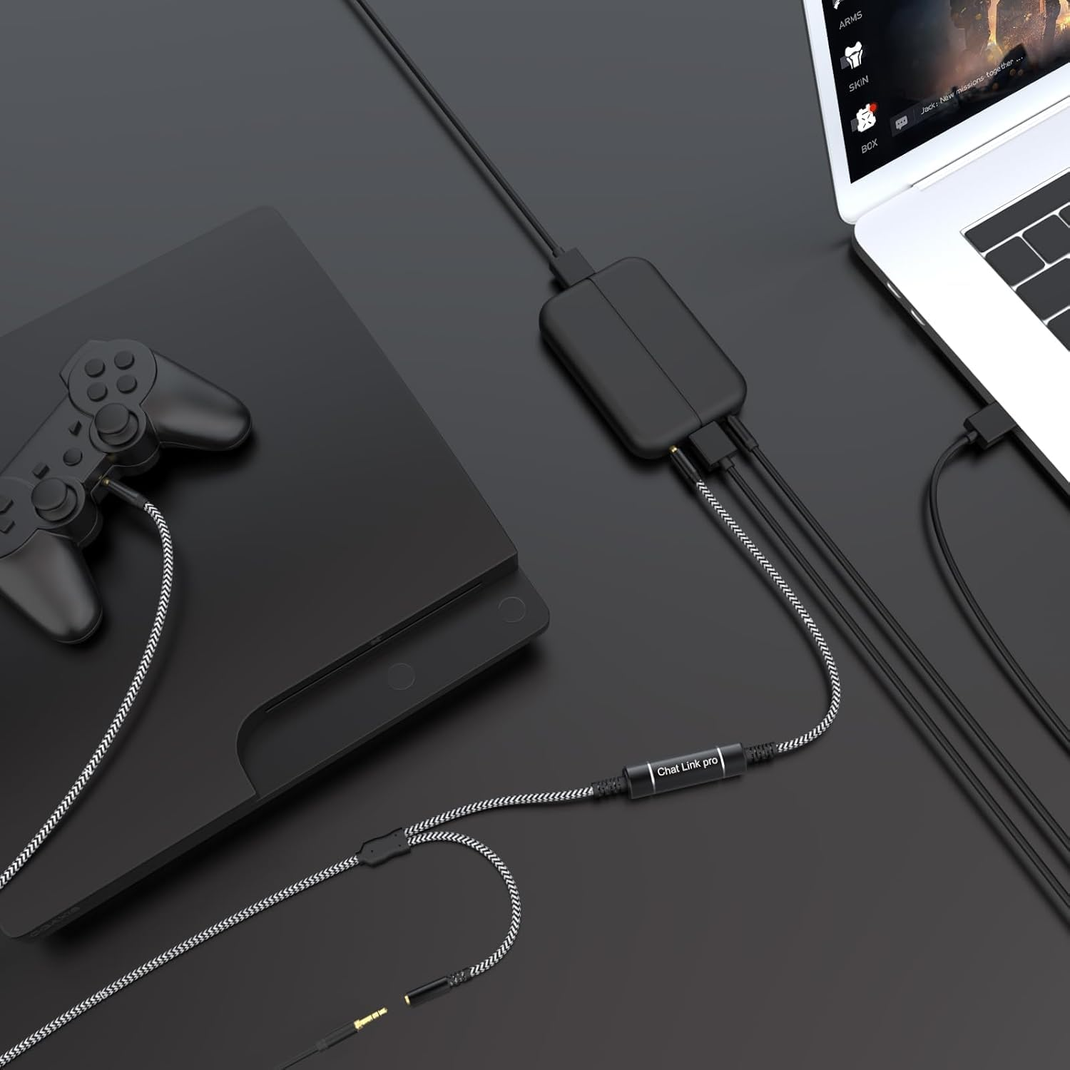 Chat Link Pro Cable Compatible with Elgato HD60S, HD60X, HD60S Plus, HD60 Pro Capture Card for Nintendo Switch, PS5, PS4, Xbox One, PC, 8.8Ft image number 1