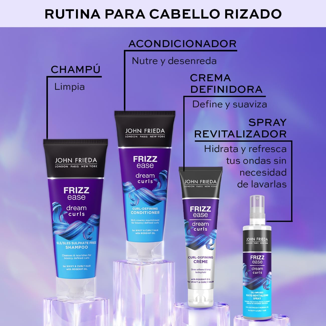 John Frieda - Frizz Ease Dream Curls Oil-Infused Wave-Revitalising Spray - 150 M image number 1