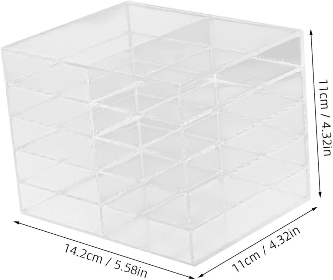 NUOBESTY Portable Marker Holder Stand Acrylic Desk Pen Organizer Multifunctional Table Storage for School Office image number 1