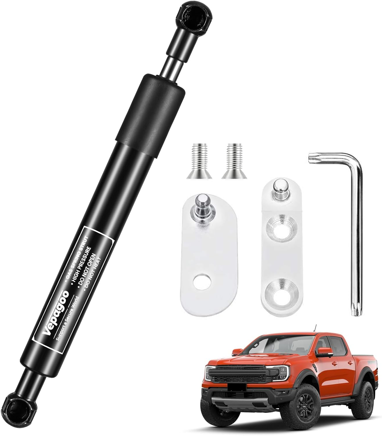 Vepagoo Truck Tailgate Assist 43206 for Ford Ranger 2019 2020 2021 2023 2024 Pickup Shock Damper Tailgate Soft Open image number 5