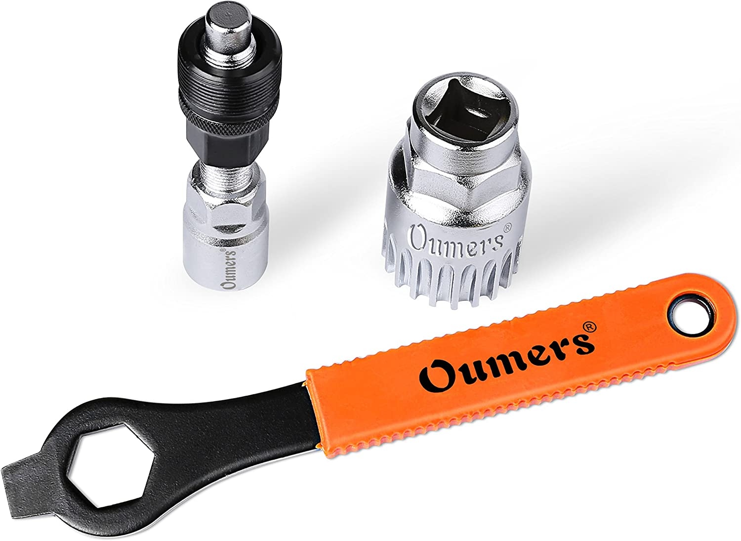 Oumers Bike Crank Extractor/Arm Remover and Bottom Bracket Remover with 16Mm Spanner/Wrench. Professional Bicycle Repair Tool Kit image number 1
