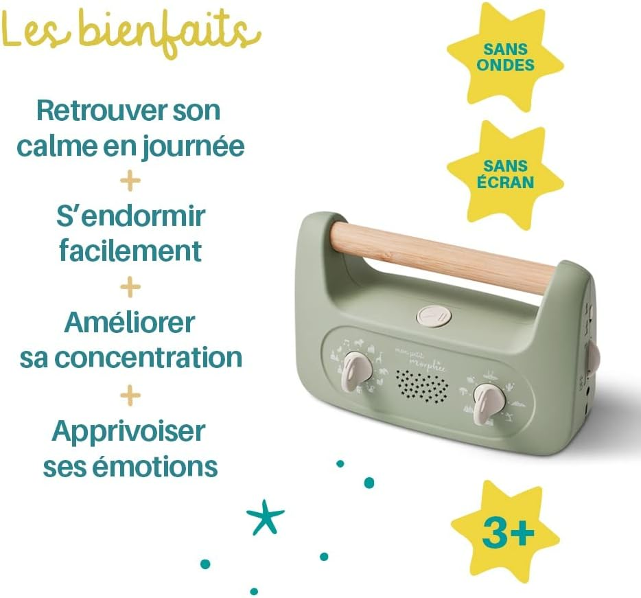 My Little Morph&eacute;e - Meditation Box for Promoting Sleep and Calming Children from 3 Years, without Waves and without Screen - 700,000 Users (German, English, French, Spanish) image number 5