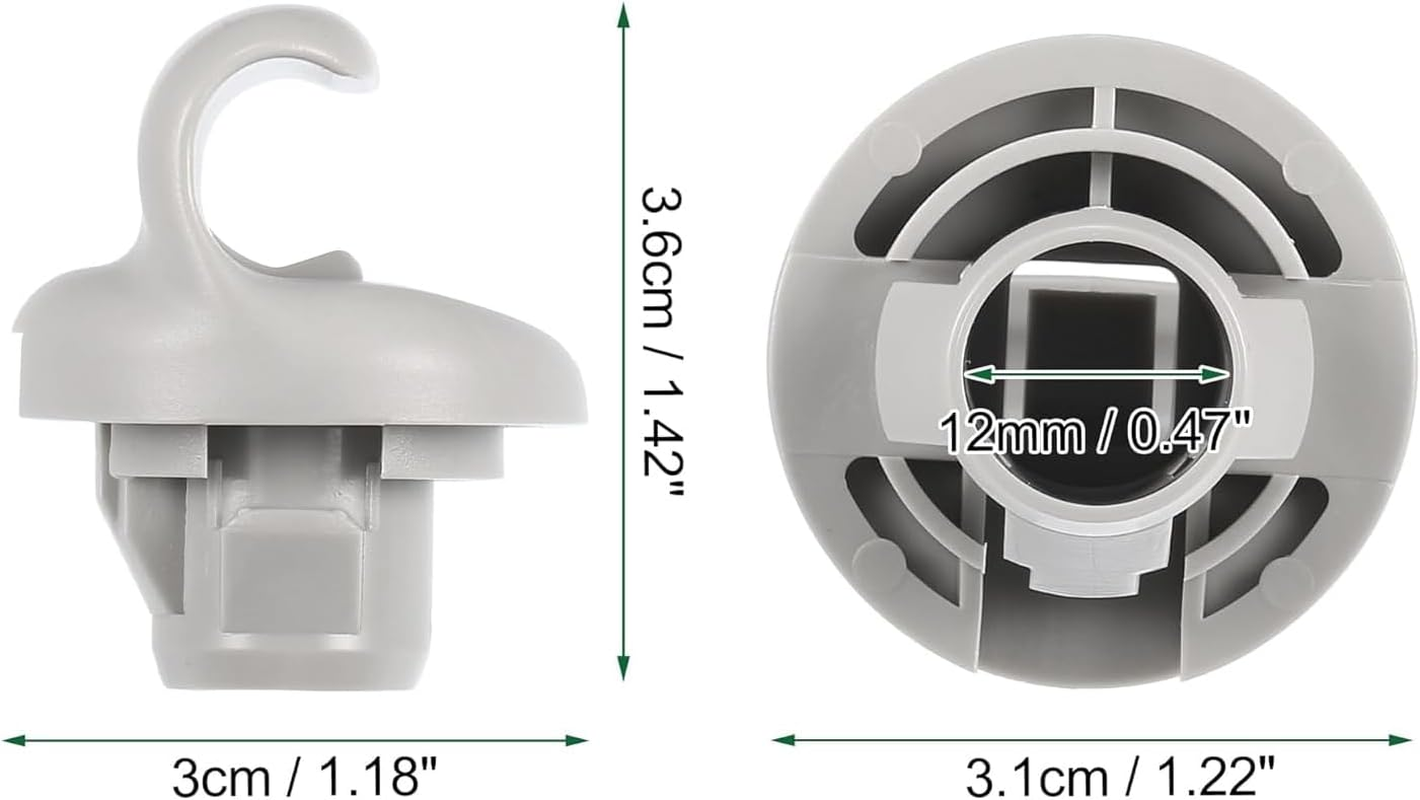 2Pcs 96409BC402 Sun Visor Bracket Clips & Hook, Replacement for Nissan Qashqai J10 2007-2013 Dualis 2007-2014, Interior Sun Visor Repair Fixing Clips Set image number 2