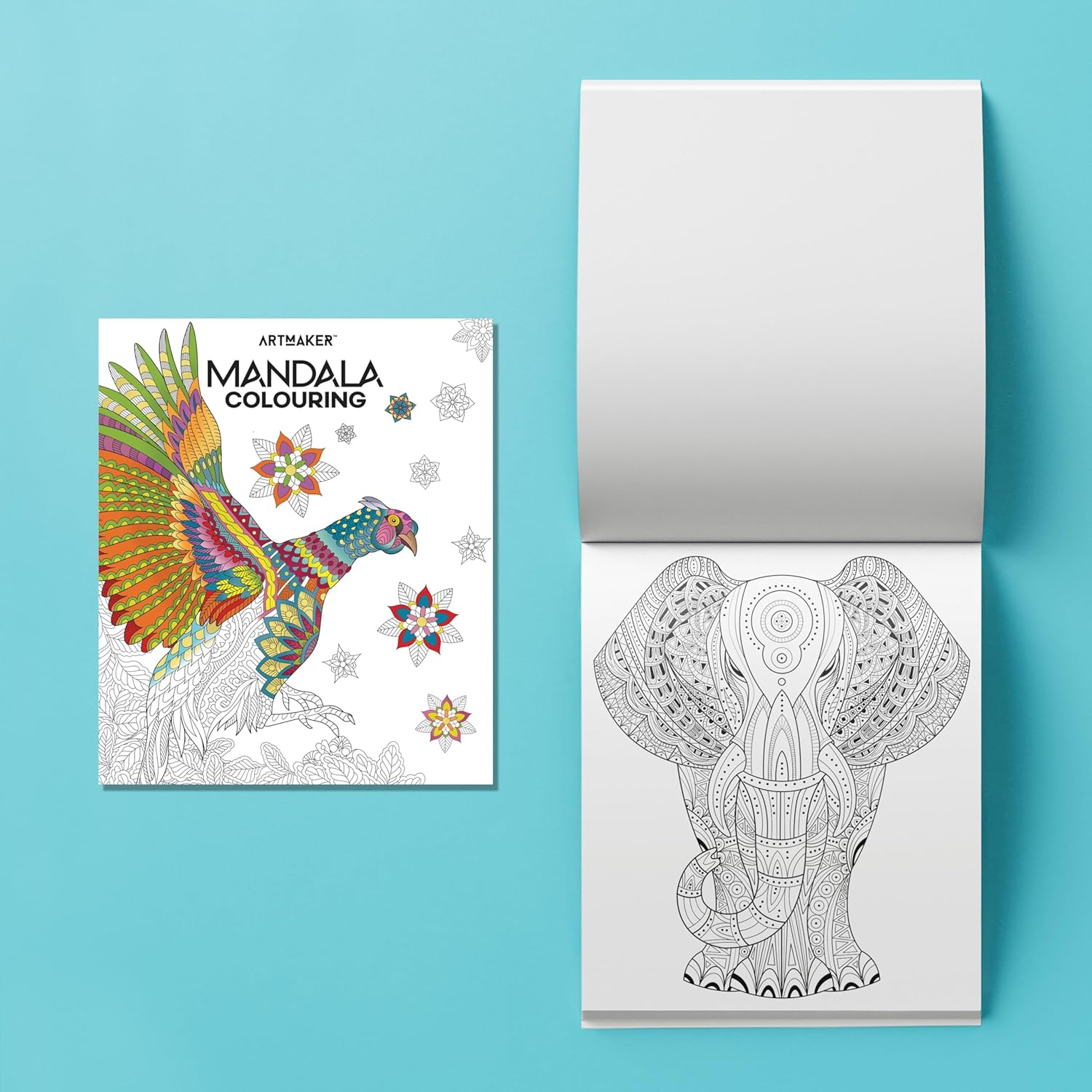 Art Maker Mandala Colouring Kit &ndash; 18 Colour, Metallic & Neon Pencils Included &ndash; Mindful Mandala Designs &ndash; Portable & Compact for Relaxation & Stress Relief image number 1