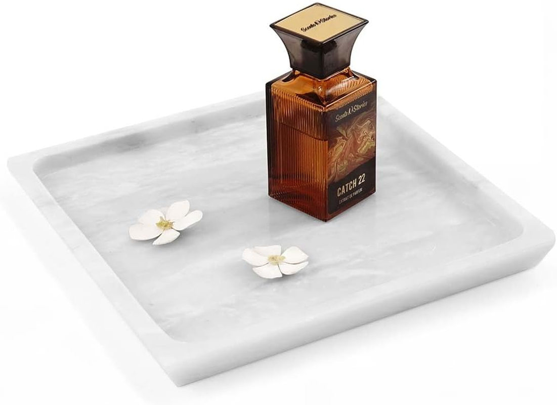 Radicaln Marble Serving Tray 10" Inches Green Handmade Square Tray for Party Supplies Ideal Food & Cafeteria Trays for Kitchen, Serving Dishes & Platter