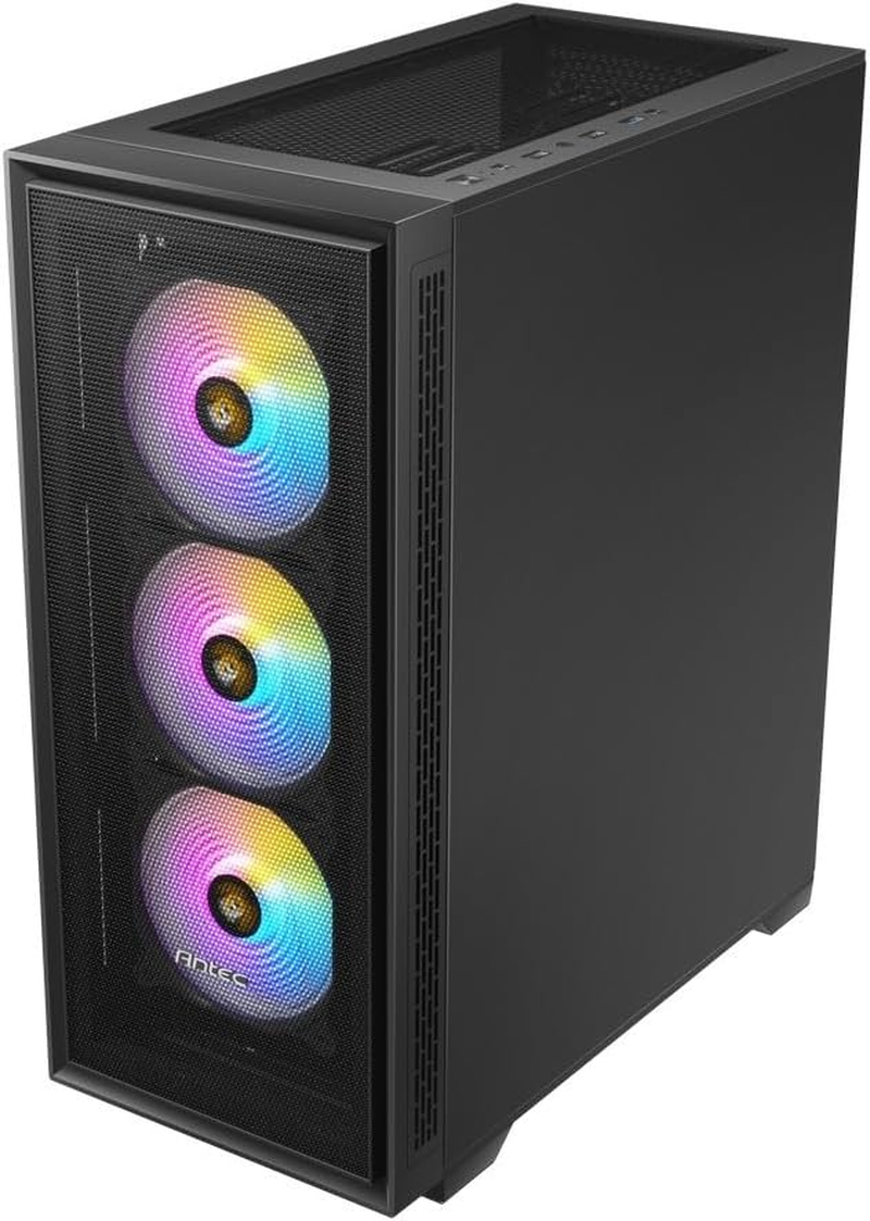 Antec AX81 Elite ARGB TG Mid-Tower E-ATX PC Case, Black image number 1