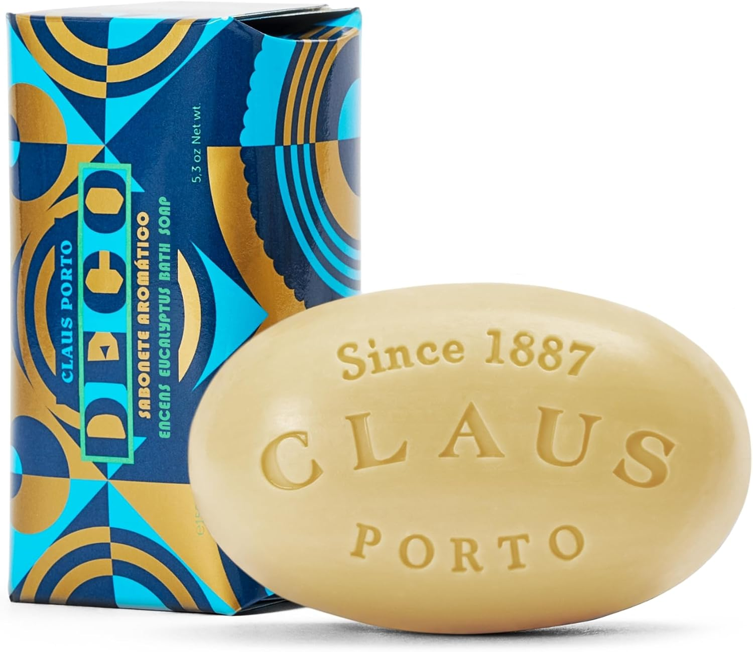 Claus Porto Deco Bath Soap, Lime Basil, 160Ml