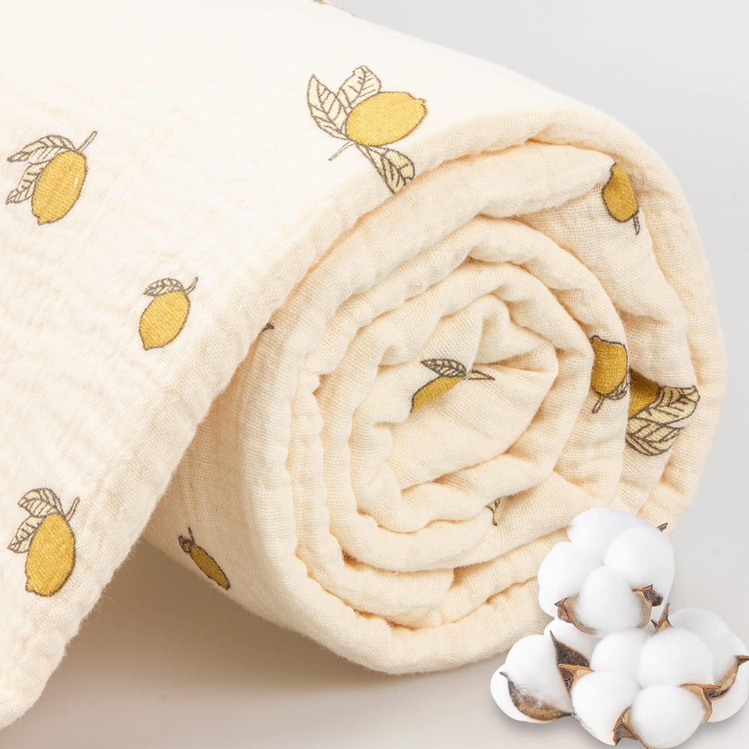 Hooded Towel Muslin Hooded Towel Made from Organic Cotton 6-Layer Cotton Bath Towel, Soft Bath Towels for Toddler Baby, Toddler Towels with Hood,1-5 Years Old Kids image number 2