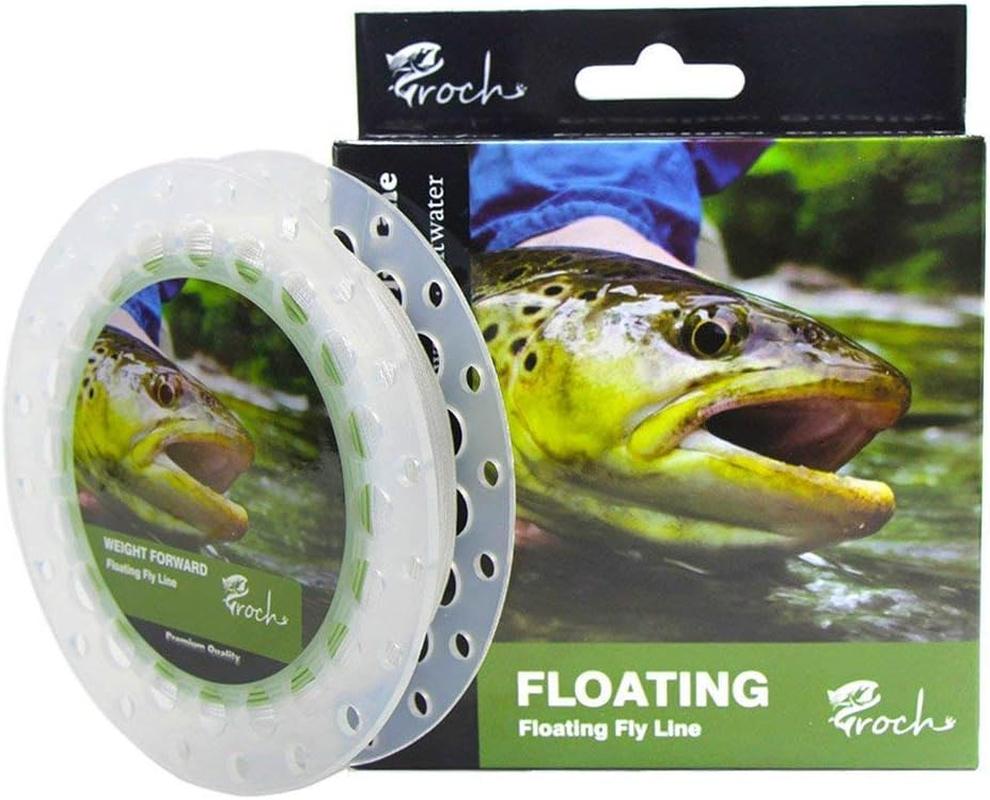 Croch Weight Forward Fly Fishing Line WF 3F 4F 5F 6F 7F 8F 100Ft + Backing Line+ 9Ft Leader